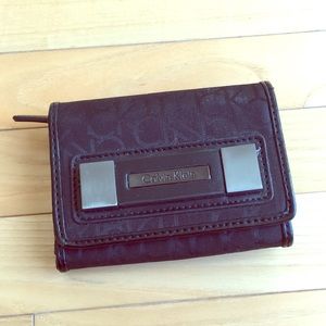 NWOT Calvin Klein Black Signature CK Wallet